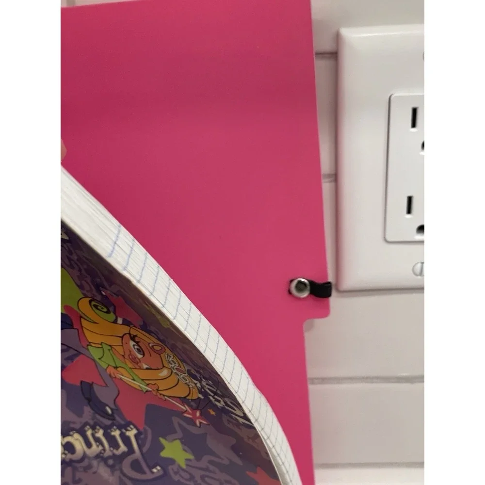 Princess Bratty Y2K Style Spiral Notebook 8.5 x‎ 11 Purple Pink School Paper